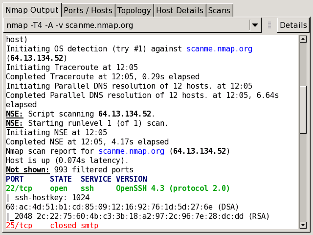 Scan Results | Nmap Network Scanning